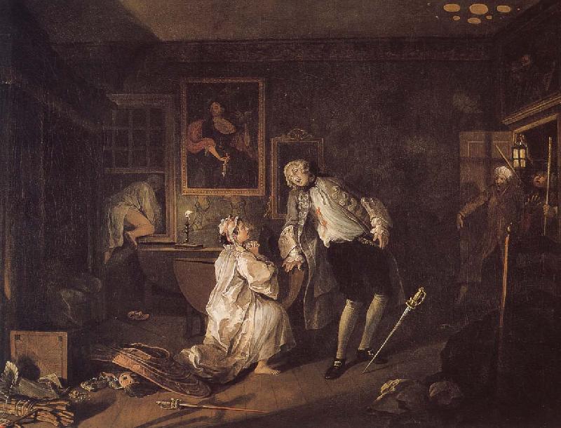 William Hogarth Fashionable marriage groups count the death of painting Germany oil painting art